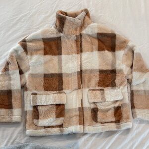 Fuzzy Akaiv Color Block Jacket S